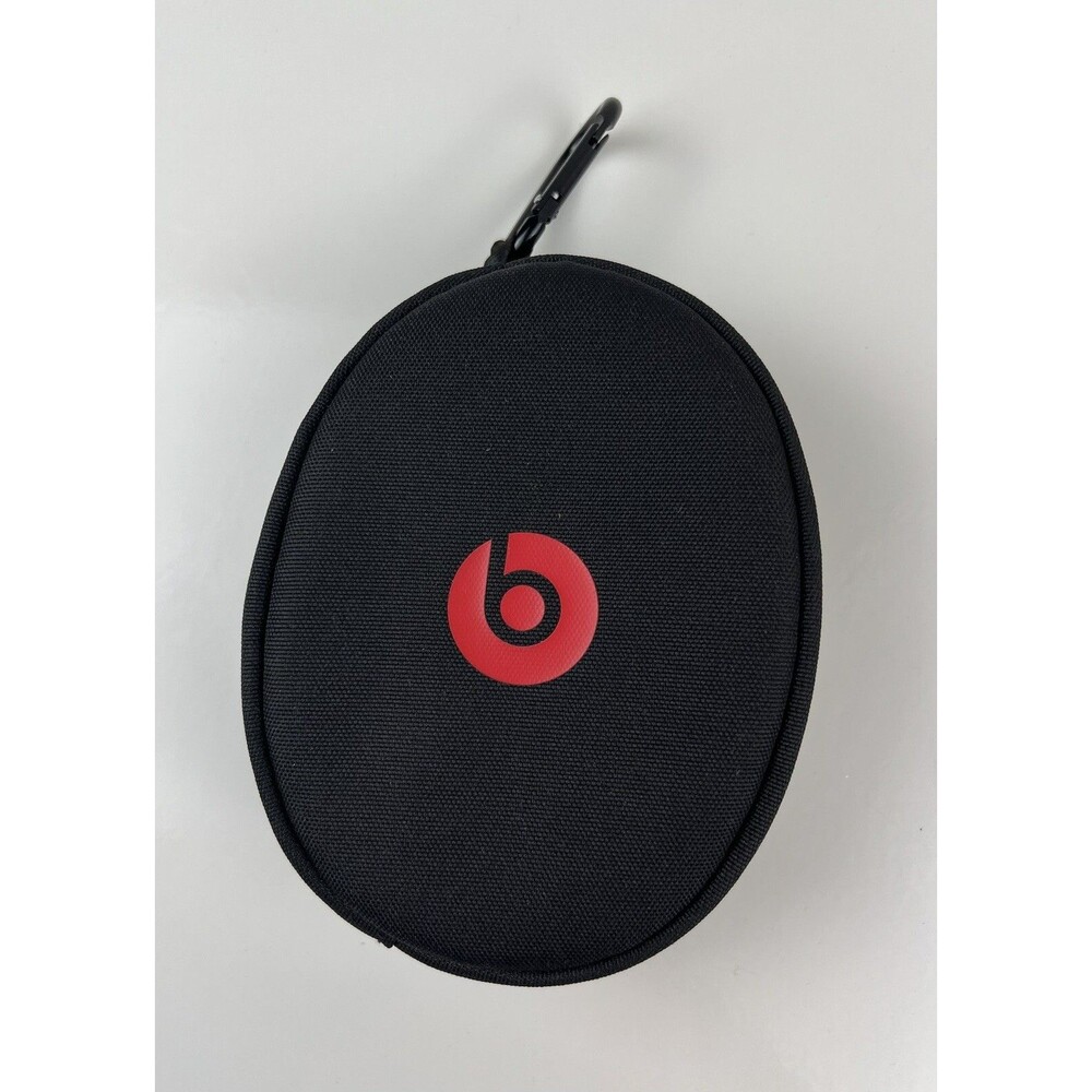 Beats By Dre Soft Shell Headphones Case Black Case Red Logo Travel Zipper Pouch
